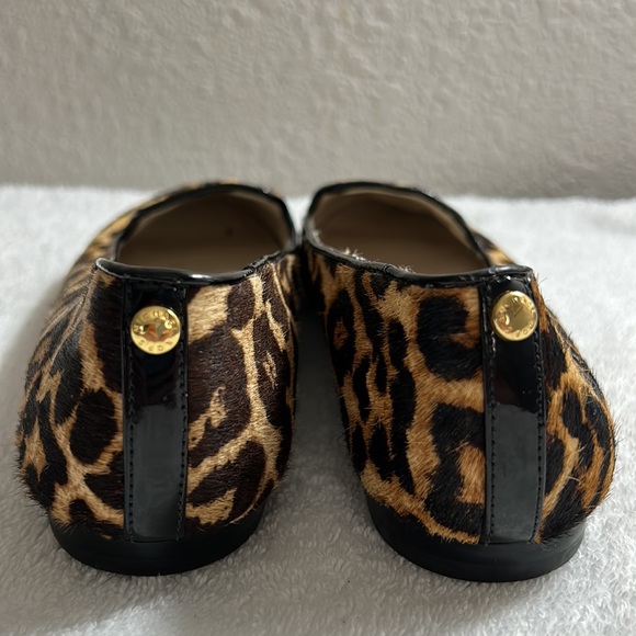 MICHAEL Michael Kors Cow Hair Leopard Print Ballet Flat Loafer Size 7 - Picture 3 of 8